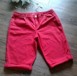 Style & Co Red Denim Skimmers